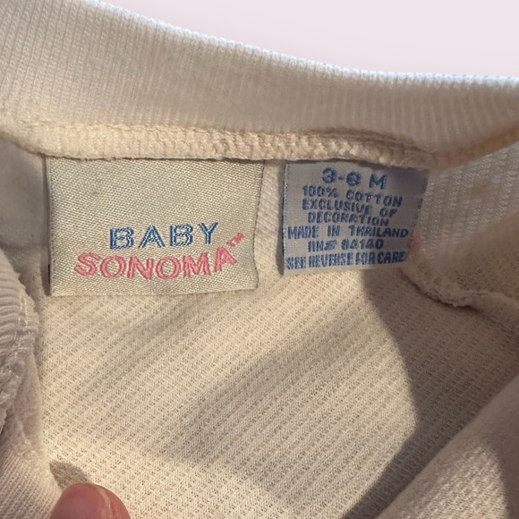NWT Vintage Sonoma Cozy Cream Baby Footies Pastel Animal Print Size 3-6 Months - Picture 6 of 10